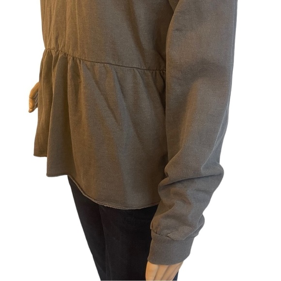 Maurices Gray Ruffled Hem Hoodie - Picture 4 of 12